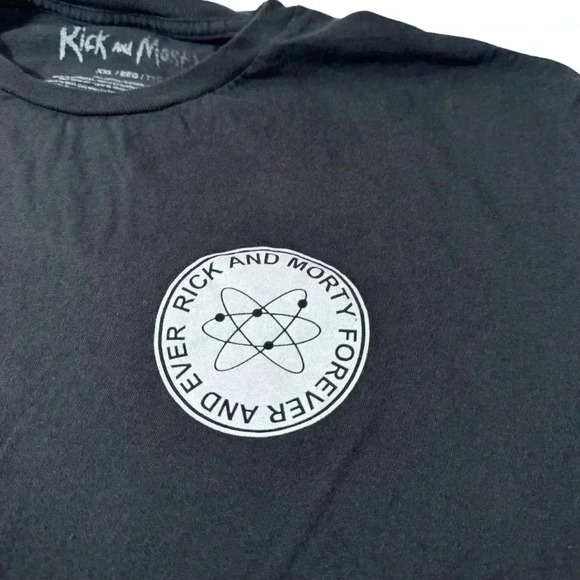 Rick And Morty Shirt Men XXL Black Cotton Crew Short Sleeve Adult Scientist - Picture 3 of 10